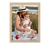 Ditwis Cadre Photo 15x20 cm Couleur du bois, Cadre Naturel pour Photos, Images et Souvenirs, Horizontal ou Vertical sur le Mur ou la Table