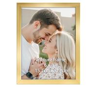 Ditwis Cadre Photo 15x20 cm Doré, Cadre Moderne pour Photos, Images et Souvenirs, Horizontal ou Vertical sur le Mur ou la Table