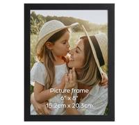 Ditwis Cadre Photo 15x20 cm Noir, Cadre Classique Adapté pour Photos, Images et Souvenirs, Affichage Horizontal ou Vertical sur le Mur ou la Table