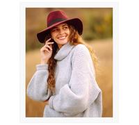 Ditwis Cadre Photo 20x25 cm Blanc, Cadre Elégant Adapté pour Photos, Images et Souvenirs, Affichage Horizontal ou Vertical sur le Mur ou la Table