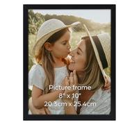 Ditwis Cadre Photo 20x25 cm Noir, Cadre Classique Adapté pour Photos, Images et Souvenirs, Affichage Horizontal ou Vertical sur le Mur ou la Table