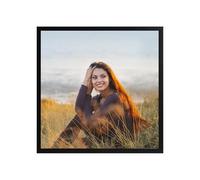 Ditwis Cadre Photo 30x30 cm Noir, Cadre Carré Classique Adapté pour Photos, Images et Souvenirs, Affichage Horizontal ou Vertical sur le Mur ou la Table