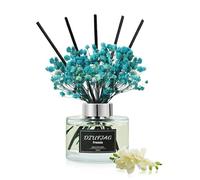 DIUFJAG 150ml Bâtonnets Parfumés - Freesia,Fleurs Séchées Diffuseur de Parfum Maison avec 8 Bâtonnets pour Chambre à Coucher,Bureau,Salle de Bain, étagère
