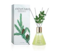 DIUFJAG Cèdre Diffuseur de Parfum Maison avec 8 Bâtonnets,100ml Diffuseur Bâtonnets Pr Chambre,Salon,Salle de Bain,Bureau