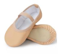 DiULi Chaussons de Ballet en Cuir, Demi Pointe Danse Classique, 28-30 | Chaussure de Ballet Danse Classique, Chaussons de Ballet en Pu, Adapté aux Tout-Petits et aux Enfants, Formation À La Danse