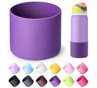 Diumepo Bouteille d'eau en silicone pour Owala 946 ml, manchon de protection antidérapant pour Owala Twist & FreeSip & Flip en acier inoxydable, base inférieure de botte pour Owala (violet)