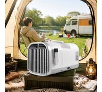 DIUNAOZI Climatiseur Portable pour Camping-Car 5100 BTU | Climatiseur Tente | Inclus télécommande et écran numérique, Multifonction 4-en-1, système Auto-évaporant pour optimiser l'énergie T1pro