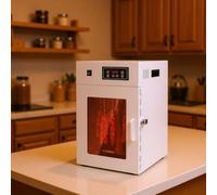 DIUNAOZI DéShydrateur Alimentaire Professionnel,Armoire de SéChage en Acier Inoxydable 800 W avec Panneau Tactile LED,Capacité De SéChage Individuelle:7,5 Kg (Viande, Saucisses, Bacon, Poulet)