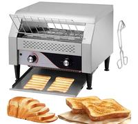 DIUNAOZI Grille-Pain Professionnel 450/300/150 Tranches/Heure, Grille-Pain Industriel Robuste à Convoyeur avec 7 Vitesses, IdéAl pour Bagels, Croissants, Restaurants, Boulangeries Et CaféS. 450