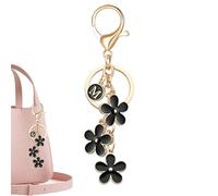 Diuyzoc Breloque Sac en Forme de Fleur | Décoration Métallique Très Mignonne | Décorations pour Tote Bag Élégantes,pour Sac Cartable Téléphone Rétroviseur Voiture