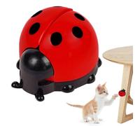 Diuyzoc Catnip Ball Toy, Wall Mounted Ladybug Shape Cat Chew Toy, Cat Teething Toys, Catnip Balls Toy Cats, Rotatable Edible Balls Interactive Cat Toy, Easy to Use, Portable for Kitten
