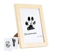 Diuyzoc Dog Paw Print Kit, Handmade Pet Footprint Impression Kit, Animal Paw Print Impression Kit, Dog Paw Print Kit, Pawprint Keepsake Kit, Easy to Use, Portable for Pets