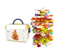 Diuyzoc Jeu d'Équilibre Empilable | 152 Pièces Arbre à Construire,Jeux de Société pour,Cadeau pour Garçons Filles Anniversaire Maternelle