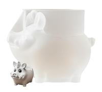 Diuyzoc Moule à Pot de Fleurs en Silicone,Silicone Mignon en Forme de Sanglier Sauvage pour Fournitures de Jardinage - Moules pour Structures Végétales | pour Jardin Balcon Terrasse Intérieur Bureau