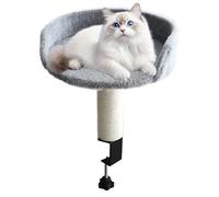Diuyzoc Nacelle pour Chat Montée sur Bureau Amovible | Accessoire De Lit pour Chat Attachable Au Bureau | Coussin Doudou Confortable Nid Intérieur pour Appartement Maison Chambre Salon