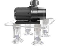 Diuyzoc Support De Compresseur D'aquarium, Conception Transparente, 1 Pièce, De Pompe À Eau D'aquarium, De Pompe en Acrylique, Conception Anti-Vibration, pour Une Configuration De Filtration S