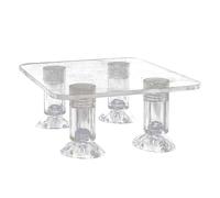 Diuyzoc Support De Compresseur D'aquarium, Conception Transparente, 1 Pièce, De Pompe À Eau D'aquarium, De Pompe en Acrylique, Conception Anti-Vibration, pour Une Configuration De Filtration S