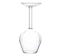 Diuyzoc Verre à vin à l'envers, conception de flipglass en tige, 14 oz, boisson inversée, verre à vin créatif, tasse de nouveauté, pour le dîner d'anniversaire de Noël.