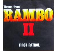 div. Interpreten - RAMBO II, Theme from / First Patrol / 1985 / Bildhülle / Rush Records # RR 7012 / Deutsche Pressung / 7" Vinyl Single Schallplatte / RAMBO II, THEME from