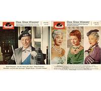 div. Künstler - Das Glas Wasser / ca. 1960 / Bildhülle / Polydor # 21086 / Deutsche Pressung / 7" Vinyl Single Schallplatte/ Originalaufnahmen aus dem gleichnamigen D.F.H.-Film / Gustav Gründgens, Hilde Krahl, Liselotte Pulver und Sabine Sinjen / Bert Kämpfert mit seinem Orchester
