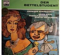 div. Künstler - DER BETTELSTUDENT / Carl Millöcker / GROSSER QUERSCHNITT / ERIKA KÖTH / RUDOLF SCHOCK / GUSTAV NEIDLINGER / Bildhülle mit illustrierter ORIGINAL Firmen-Werbe-Innenhülle / ELECTROLA # E 80537 / Deutsche Pressung / 12" Vinyl Langspiel Schallplatte
