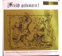 div. Künstler - GLAHE,WILL mit seinem Orchester,Chor und Studentenchor / FRISCH GESUNGEN! / beliebte Studenten-, Volks- und Wanderlieder / Bildhülle mit ORIGINAL beschrifteter Innenhülle / Das Beste aus Readers Digest Schallplattenklub / DECCA SONDERAUFLAGE # RD 1017 / Deutsche Pressung / 12" Vinyl Langspiel Schallplatte /
