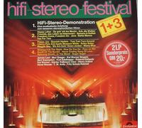 div. Künstler - hifi-stereo-festival / 1 Seite Stereo Demonstration - 1 + 3 - 3 Seiten Tanz und Unterhaltung / 1972 / Klapp-Bildhülle / Polydor # 2437125 und 126 / Deutsche Pressung / 12" Doppel Langspiel Schallplatte
