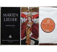 div. Künstler - MARIENLIEDER ERSTE FOLGE / Es singen und musizieren der Palestrina- Kreis und das Münstersche Streichquartett unter Leitung von Franz Clausing - Orgel: Winfried Schlepphorst / Klapp-Bildhülle / Deutsche Pressung / 10" Vinyl Langspiel Schallplatte / Christophorus-Schallplatte # CLP 72136
