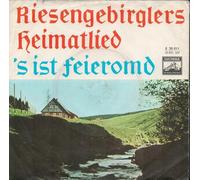 div. Künstler - MAURY, URSULA / MANUEL, PETER / RIESENGEBIRGLERS HEIMATLIED / S´IST FEIEROMD / Firmen-Lochhülle / ELECTROLA # E 20 011 / Deutsche Pressung / 7" Vinyl Single Schallplatte /