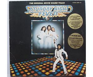 div. Künstler - SATURDAY NIGHT FEVER / THE ORIGINAL MOVIE SOUND TRACK / 1977 / Klapp-Bildhülle mit illustrierter ORIGINAL Text-Beilage und illustrierter ORIGINAL Text-Innenhülle / RSO # 2479 199 und 200 / Deutsche Pressung / 12" Vinyl Doppel-Langspiel Schallplatte / Bee Gees / Yvonne Elliman / Walter Murphy / M.F.S.B. / Ralph McDonald / K.C. & The Sunshine Band / The Trammps / Kool & The Gang / David Shire /