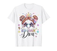 Diva 6e année Premier Jour d'école Spirit Attitude Girls Bow T-Shirt