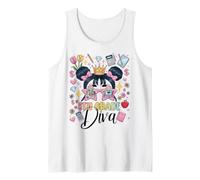 Diva 8e année Premier Jour d'école Spirit Attitude Girls Bow Débardeur