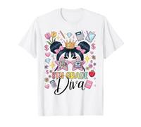 Diva 8e année Premier Jour d'école Spirit Attitude Girls Bow T-Shirt