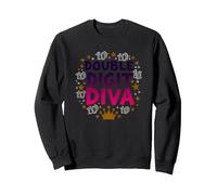 Diva à Deux Chiffres : 10e Anniversaire de la Reine Sweatshirt, Unisexe pour Adultes, Noir, XL