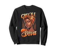 Diva Créole de Sainte-Lucie Jounen Kweyol, Madras Femme Sweatshirt