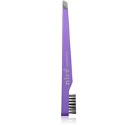 Diva & Nice Cosmetics Accessories pince à épiler oblique avec brosse Purple 1 pcs