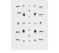 Diva & Nice Cosmetics Face Stones autocollants visage Pink Tears 35 pcs