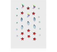 Diva & Nice Cosmetics Face Stones autocollants visage Red Stars 35 pcs
