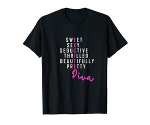 Diva sexy, séduisante et ravie pour les fêtardes - Diva T-Shirt
