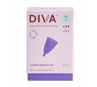 DivaCup Menstrual Cups Modèle 2. 100% Silicone de Qualité Médicale. Alternative Sûre et Sans Fuite aux Serviettes Hygiéniques et aux Tampons.