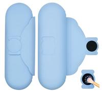 DivaDwell Depot Support de pinceaux de maquillage en silicone avec tampon de nettoyage - Étui de rangement pour pinceaux de voyage, fermeture magnétique, sac à cosmétiques étanche pour un rangement