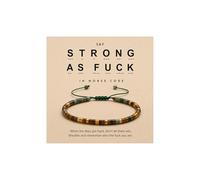 DivaGlamz Bracelet à code morse pour femme, réglable en œil de tigre naturel et perles turquoise africaine, empilable, bijoux de motivation avec message caché, cadeau, Grand, Acier inoxydable, Pas de