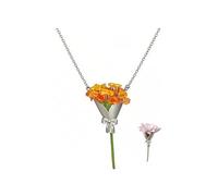 DivaGlamz Un collier Kind - Chaque fleur raconte une histoire différente, DIY Forever Bow Bouquet Pendentif Fleur Insert Colliers Porte-breloques Clip Accessoires Déclaration Cadeaux Bijoux, Grand
