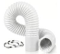 Divalune Tuyau Climatiseur Mobile 150mm 5m Tuyau de Ventilation Flexible | PVC Aluminium, Isolé & Insonorisé Gaine de Ventilation pour Extracteur d'Air, Climatisation, Sèche-linge, Hotte