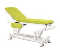 Divan d'examen électrique 2 plans avec accoudoirs Ecopostural - C5551 + tabouret offert - Largeur 62 cm