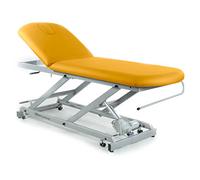 Divan d'examen électrique 2 plans CE-2127 Mobercas - Largeur 62 cm - Roulettes escamotables