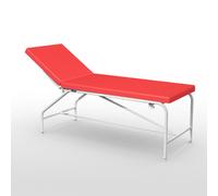 Divan d'examen hauteur fixe Promotal gamme 118 - Finition epoxy - Haut. 65 cm - Sellerie plate Larg. 75 cm