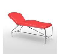 Divan d'examen hauteur fixe Promotal gamme 118 - Finition inox - Haut. 65 cm - Sellerie anatomique Larg. 73 cm