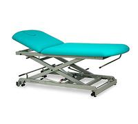 Divan d'examen hydraulique 2 plans CH-0127 Mobercas - Largeur 70 cm - Roulettes escamotables