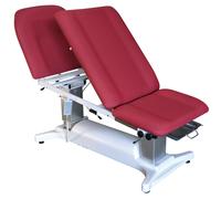 Divan d'examen mixte électrique 3 plans proclive / déclive Licata 2 - Largeur 67 cm avec bourrelets